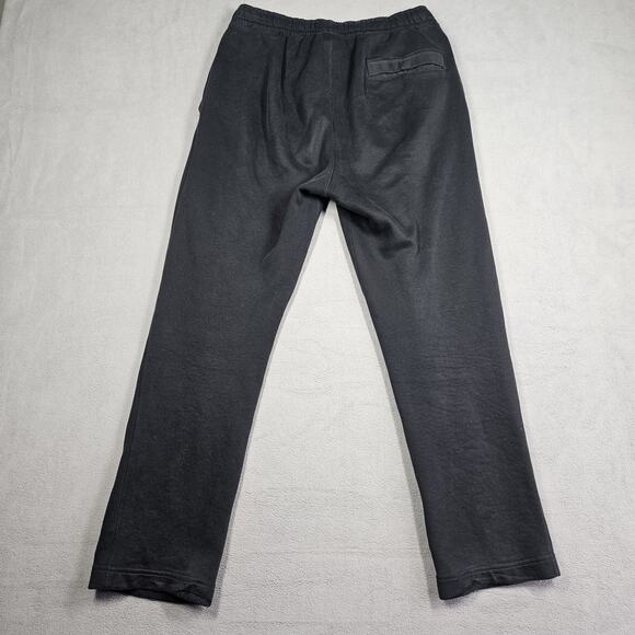 Nike Sweatpants Mens Small Fleece Cotton Lounge Comfy Cozy Black Worn Distressed - Picture 9 of 16